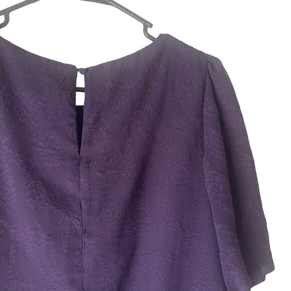 Mi Ami Women Size Small Dark Purple Romantic Fairy‎ Grunge Babydoll Top - Picture 8 of 10